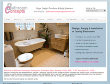 Tablet Screenshot of bathroom-concepts.co.uk